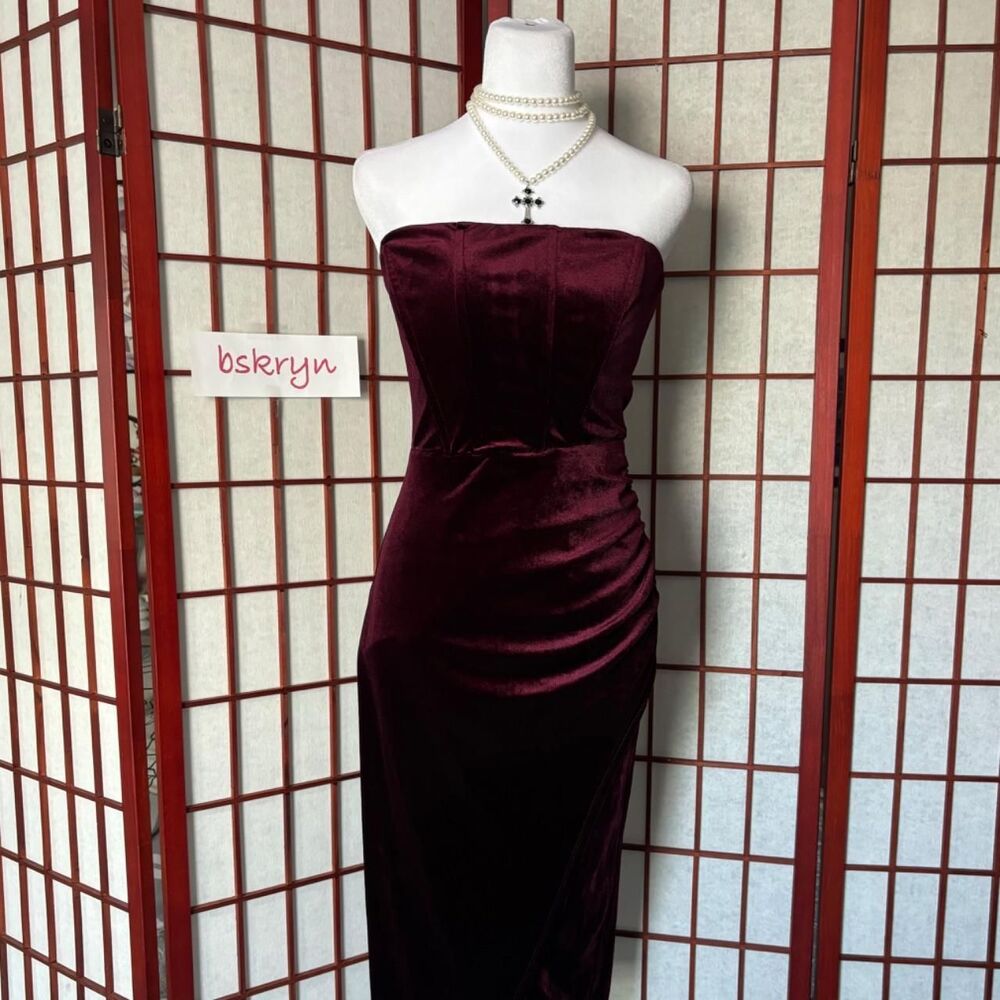 Trixxi Women's Burgundy and Red Going-out-dresses